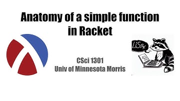 Anatomy of a simple function in Racket