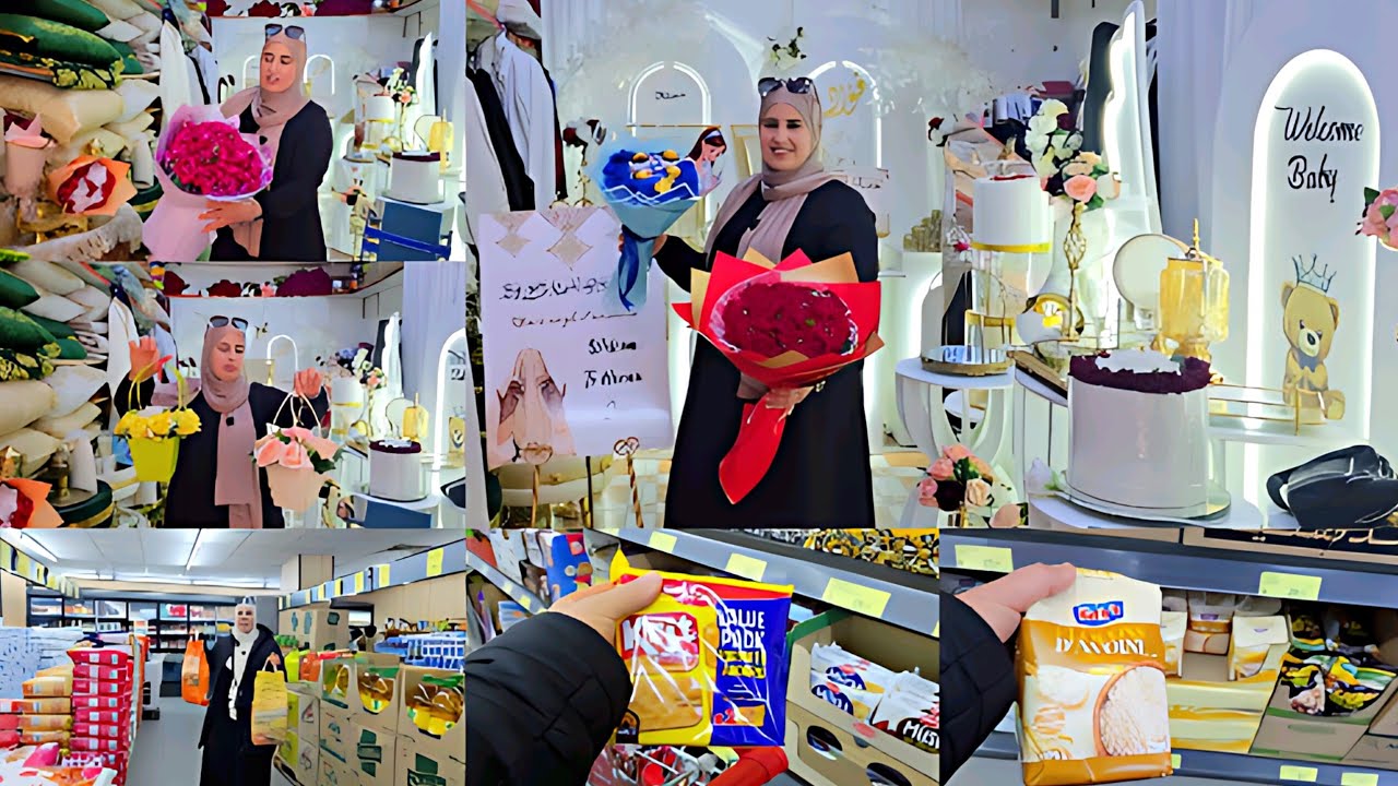 جولة في أجمل محل ورد + التسوق في بيم العروي 🌹🛒