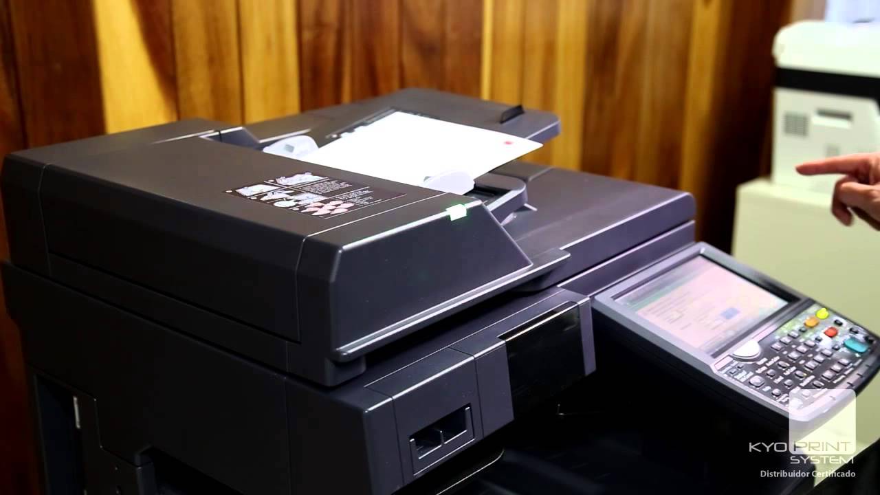 KYOCERA TaskALFA - Escaneo a USB - YouTube