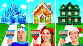 ワンカラーハウスチャレンジ | クリスマスの家 Fun Teen