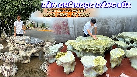 Bàn Ghế Đá Đẹp Cho Sân Vườn Biệt Thự năm 2024| Quyết Đá Quý