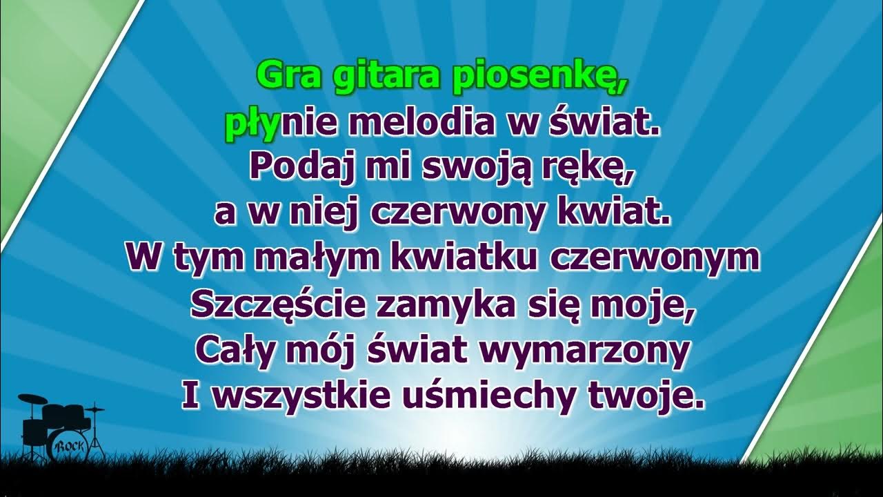 W Tym Małym Kwiatku Czerwonym Tekst W tym małym kwiatku czerwonym - z wokalem ( karaoke ) - YouTube
