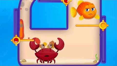 Save The Fish Gameplay! Sad Crab - Fishdom Game - Gameplay Walkthrough