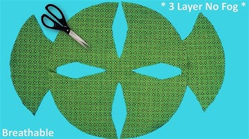 New 🔥 No Fog Mask | DIY 3 Layer Face Mask Sewing Tutorial - Breathable Mask | Make Face Mask Cloth