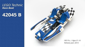 Lego Technic 42045 Race Boat - Model B Speed Build