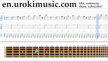 How to Play Mandolin Besame Mucho Tabs Part#1 exercises, scales um-b352