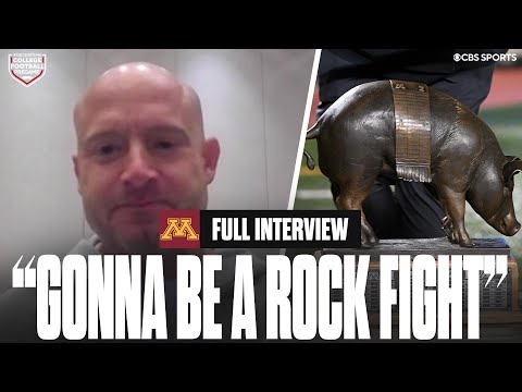 P.J. Fleck on the rivalry between Minnesota-Iowa being one of the best in CFB, building team culture