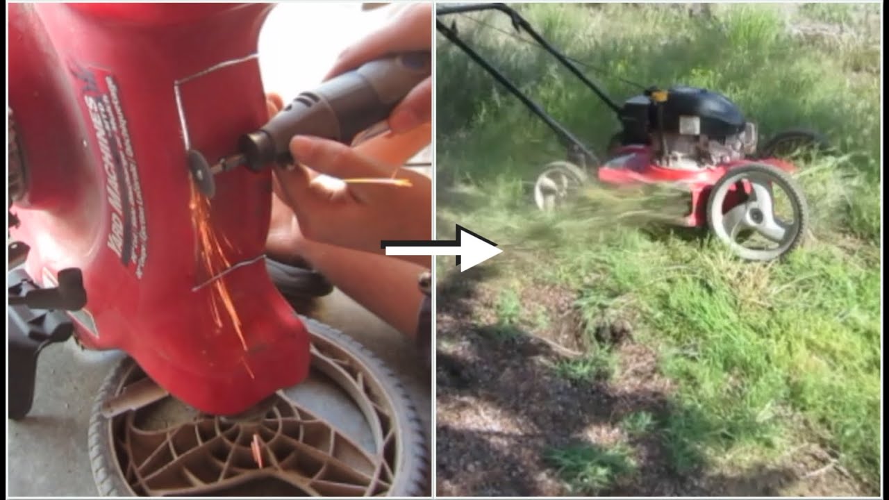Converting a lawnmower into a brush mower! YouTube