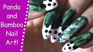PANDA Nail Art EASY! | Cute Panda Bear Nail Art!