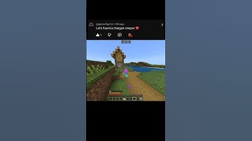 run until I find a charged creeper..