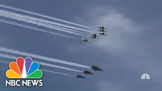 Coronavirus Front line Workers Honored With Flyovers Across U.S. | NBC Nightly News screenshot 2
