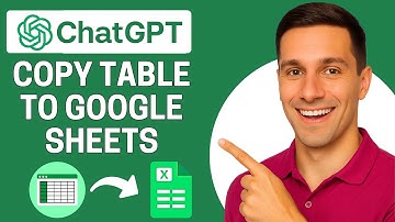 How to Copy and Paste Table From ChatGPT to Google Sheets (EASY METHOD)