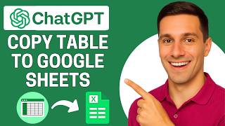 How to Copy and Paste Table From ChatGPT to Google Sheets (EASY METHOD)