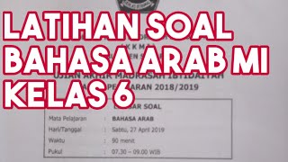 Bedah Soal Bahasa Arab Ujian Madrasah Ibtidaiyah