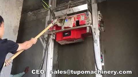 TUPO 8E-15 - The Fastest Automatic Plastering Machine in The World