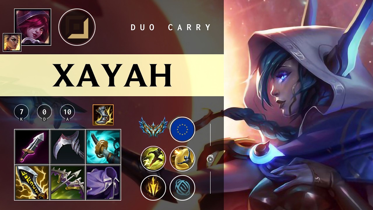 Xayah ADC vs Yasuo - EUW Challenger Patch 26.03