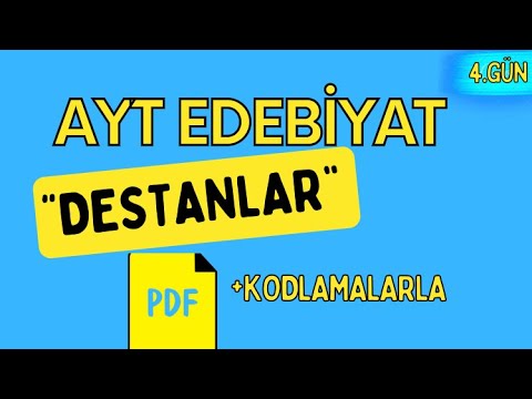 DESTANLAR / 65 Günde AYT Edebiyat Kampı / 4. GÜN