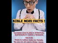 BIBLE NERD FACT - Linda & Marius Ministries.