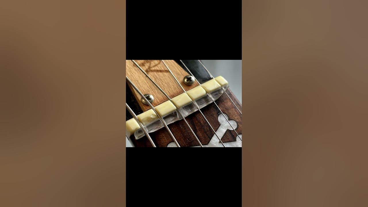 Guitar Upper Fret Intonation Repair Compensated Nut YouTube