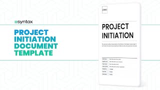 Project Initiation Document – Google Docs – A4 / US Letter | Syntax Project Solutions