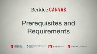 Canvas: Prerequisites and Requirements