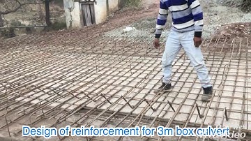 Design of reinforcement for box culvert