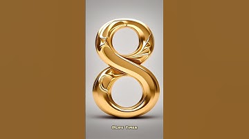 Golden 3D Countdown | 9 to 0 with Voice 🔊✨ #10seconds #countdown #timer #shorts