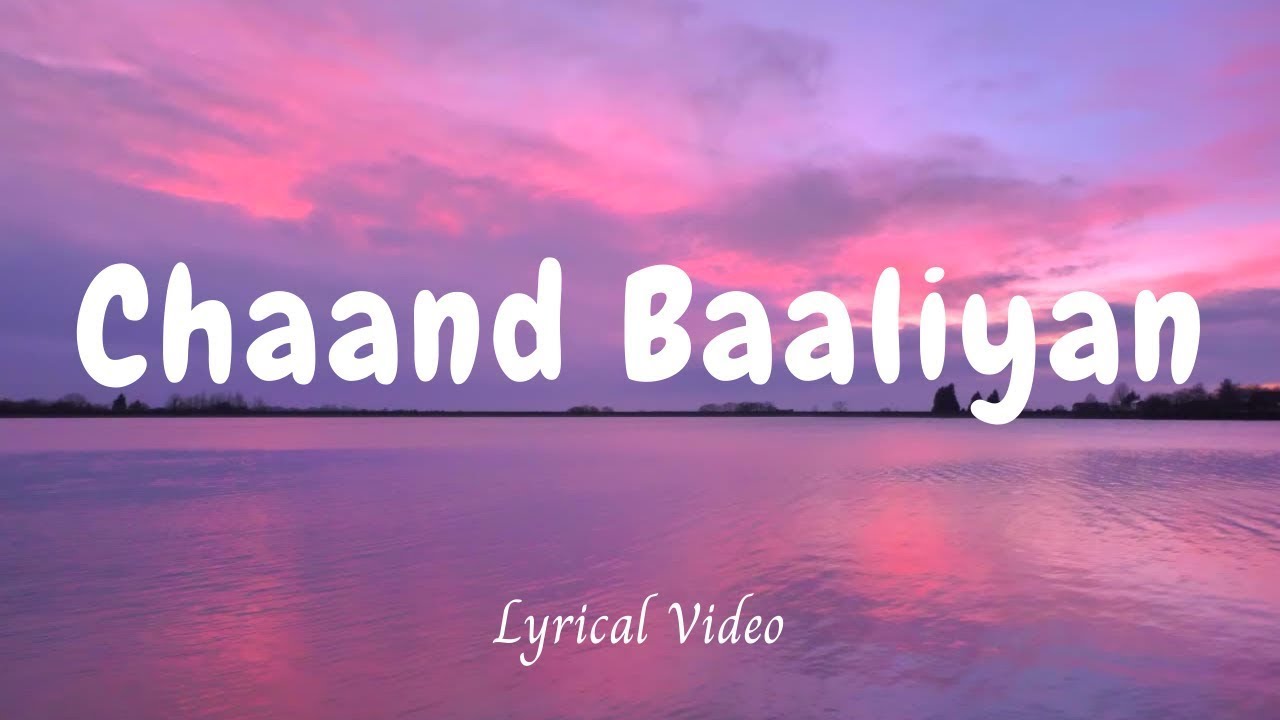 Chaand Baaliyan Aditya A. (Lyrics) KARAOKE Chords Chordify