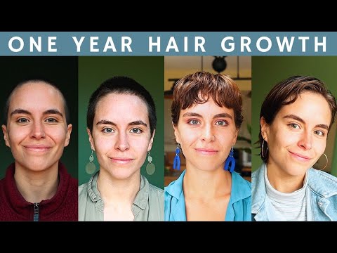 One Year Hair Growth Montage | Shaved Head to (Almost) Bob