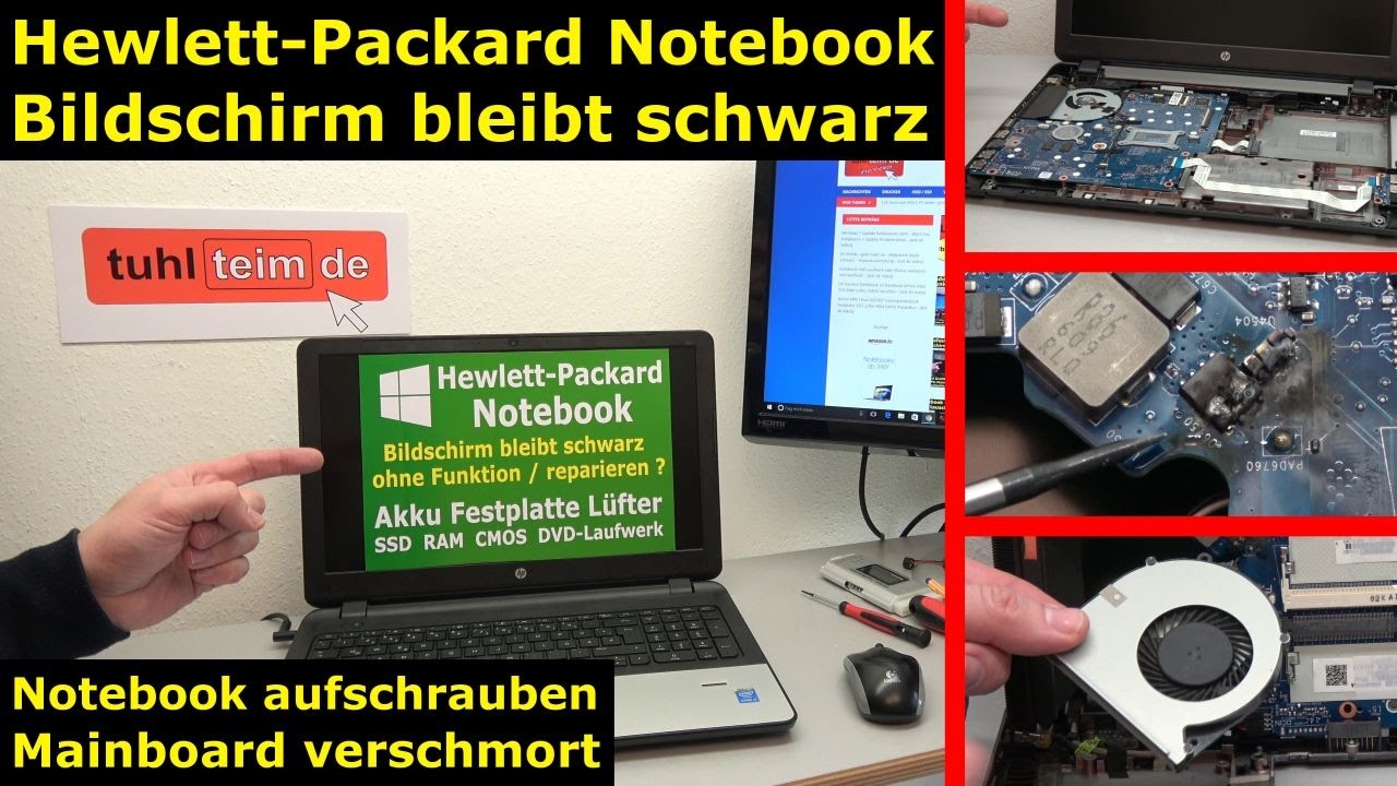 Update HP Notebook funktioniert nicht mehr - Bildschirm bleibt schwarz - Hewlett-Packard Laptop prüfen