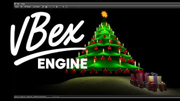 VBexEngine – XMAS SCENE (Editor Build, Pointlight-Candles, Comic-Look)