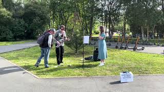 Уличные музыканты, Мурманск. Видео на память.