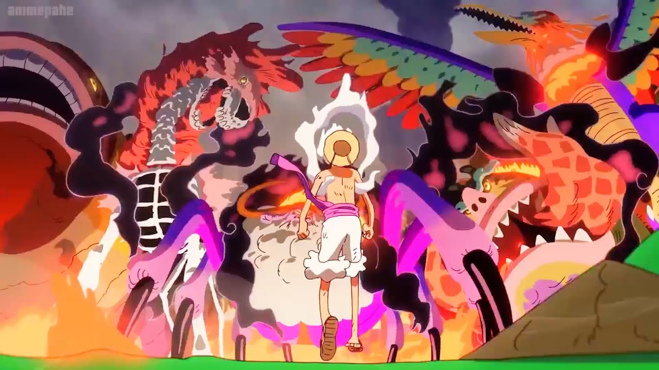 ルフィが五老星の不滅の力に挑む瞬間!! 世界を揺るがす衝突：ルフィ vs 五老星【One Piece Egghead Arc Full HD Engsub】