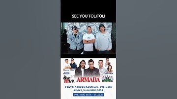 Band Armada Akan konser di Kab Tolitoli gaes.