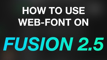 [Fusion 2.5] How To Use Web Font On Clickteam Fusion 2 5 (HTML 5 Exporter)