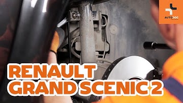 Hoe een stabilisatorstang vooraan op een RENAULT GRAND SCENIC 2 vervangen HANDLEIDING | AUTODOC