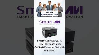Smart-AVI HDX-ULT-S HDMI HDBaseT over Cat5e/6 Extender Set with PoE (450')