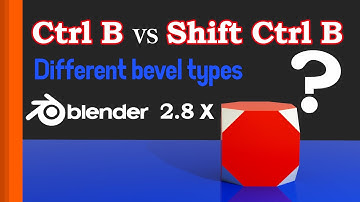 Ctrl B VS Shift Ctrl B || Blender 3D tutorial for beginners