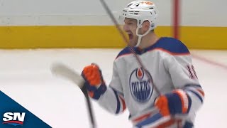 Oilers' Zach Hyman Opens Scoring In Round 2 With Power-Play Goal