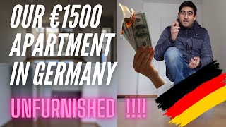 UNFURNISHED 2 ROOM APARTMENT TOUR IN GERMANY - WHAT IS THE RENT OF UNFURNISHED APARTMENT IN GERMANY?