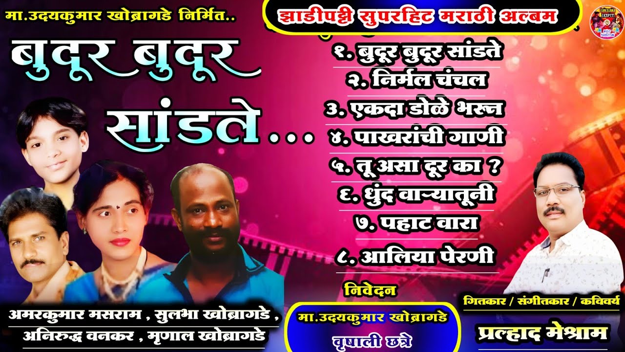 Budur Budur Sandte।Zadiptti Superhit Albam। Udaykumar K present। Amarkumar,Sulbha , Anirudha,Mrunal