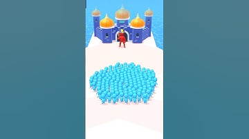 Can Blue Army Survive This? 😰 | Count Master #shorts #countmaster