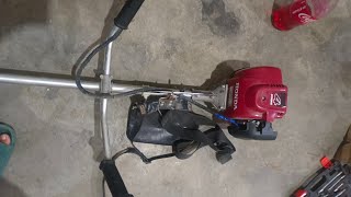 Honda GX35 grass cutter troubleshooting, ayaw mag start, carb cleaning.