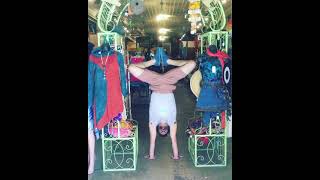 Handstand In Front of Downtown Instant Karma