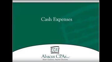 Cash Expense Records