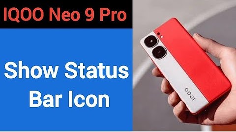 How to show status bar icon, IQOO Neo 9 pro me status bar icon Kaise lagaen