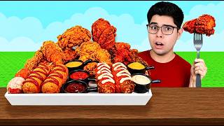 COMI TODAS AS COMIDAS DO MUKBANG ASMR DO ROBLOX EM UM ÚNI...