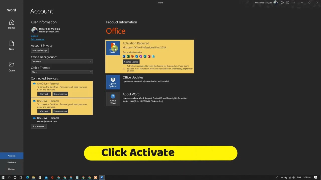 change product key office 2019/2016 (for guidance use only PLEASE USE