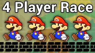 🔴 4 Player Super Paper Mario Lunatic Pit RACE 🔴