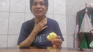 Part 2 after cooking pancit eating apple #MARGIE TV